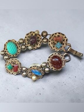 Vintage Victorian Revival Slide Bracelet